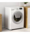 vidaXL Washing Machine Base Manual 2 pcs Silver 72 x 5 x 4.5 cm — Colour: White