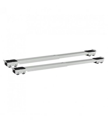 vidaXL Washing Machine Base Manual 2 pcs Silver 72 x 5 x 4.5 cm — Colour: White