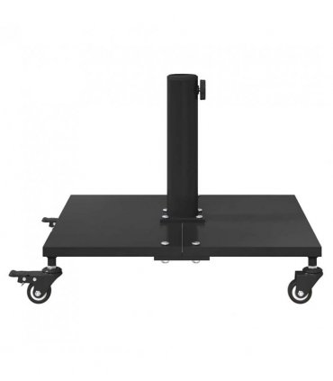 vidaXL Parasol Base Black 45 x 45 x 31.5 cm — Model: with wheels