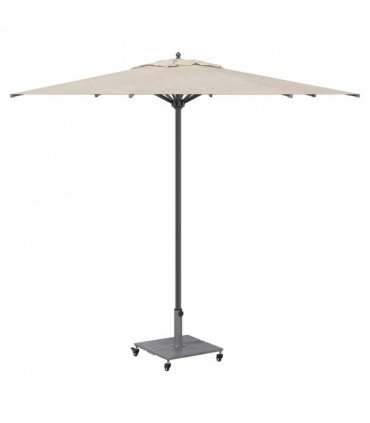 vidaXL Parasol Base Dark Grey Wood Look 45 x 45 x 31.5 cm — Model: with wheels
