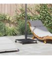vidaXL Parasol Base Dark Grey 45 x 45 x 31.5 cm — Model: with wheels