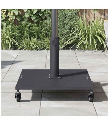 vidaXL Parasol Base Dark Grey 45 x 45 x 31.5 cm — Model: with wheels