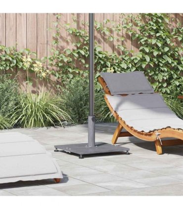 vidaXL Parasol Base Dark Grey Wood Look 45 x 45 x 31 cm — Model: without wheels