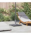 vidaXL Parasol Base Dark Grey Wood Look 45 x 45 x 31 cm — Model: without wheels