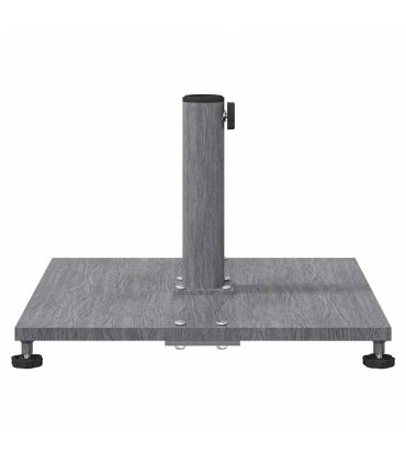 vidaXL Parasol Base Dark Grey Wood Look 45 x 45 x 31 cm — Model: without wheels