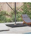vidaXL Parasol Base Dark grey 100 x 100 x 4 cm Steel