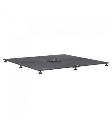 vidaXL Parasol Base Dark grey 100 x 100 x 4 cm Steel
