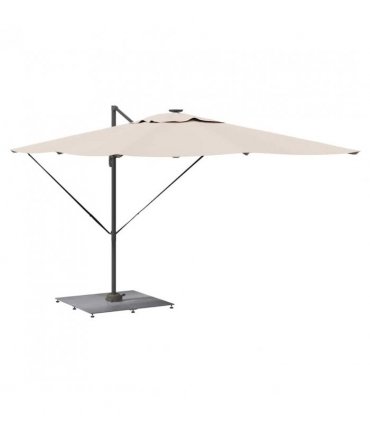 vidaXL Parasol Base Dark grey wood look 100 x 100 x 4 cm Steel — Colour: Dark wood look