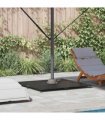 vidaXL Parasol Base Black 100 x 100 x 4 cm Steel