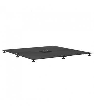 vidaXL Parasol Base Black 100 x 100 x 4 cm Steel
