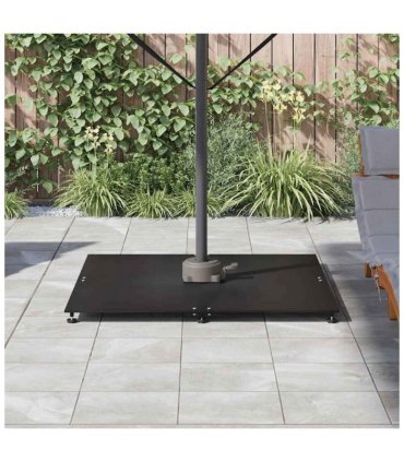 vidaXL Parasol Base Black 100 x 100 x 4 cm Steel
