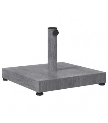 vidaXL Parasol Base Dark Grey Wood look 45 x 45 x 31.5 cm — Model: without wheels