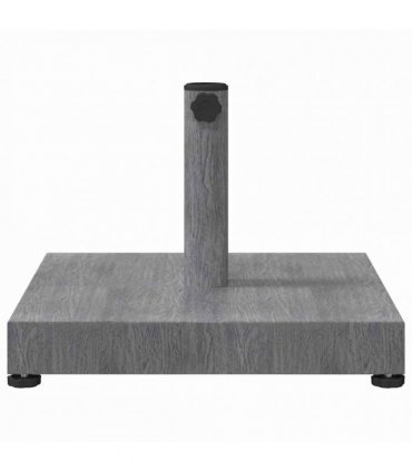 vidaXL Parasol Base Dark Grey Wood look 45 x 45 x 31.5 cm — Model: without wheels