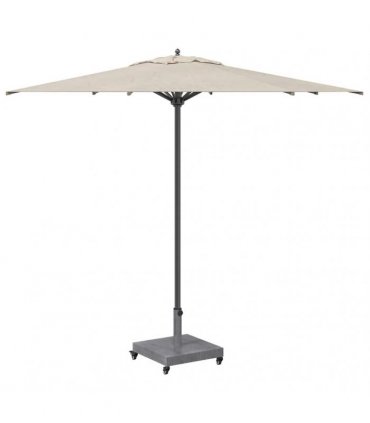 vidaXL Parasol Base Dark Grey Wood look 45 x 45 x 31.5 cm — Model: with wheels — V0671999485