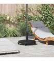 vidaXL Parasol Base Black 48 x 48 x 32 cm — Model: with wheels