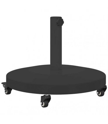 vidaXL Parasol Base Black 48 x 48 x 32 cm — Model: with wheels