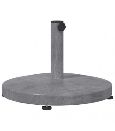 vidaXL Parasol Base Dark Grey Wood look 48 x 48 x 32 cm — Model: without wheels