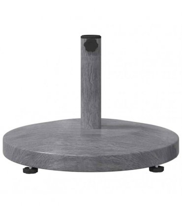 vidaXL Parasol Base Dark Grey Wood look 48 x 48 x 32 cm — Model: without wheels