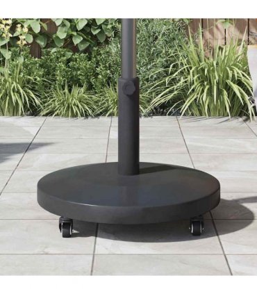vidaXL Parasol Base Dark Grey 48 x 48 x 32 cm — Model: with wheels