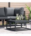 vidaXL Outdoor Furniture Anthracite 70 x 70.5 x 32 cm Steel — Model: Slat table
