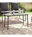 vidaXL Garden Table Black 80 x 40 x 45 cm Poly Rattan