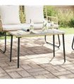 vidaXL Garden Table Natural 80 x 40 x 45 cm Poly Rattan
