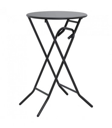 vidaXL Garden Table Folding Anthracite 50 x 50 x 72 cm Metal