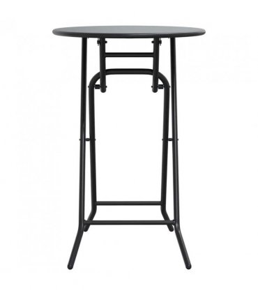 vidaXL Garden Table Folding Anthracite 50 x 50 x 72 cm Metal