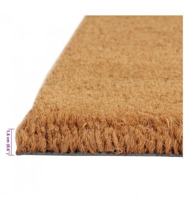 vidaXL Door Mat Natural 50x80 cm Tufted Coir — Size: 50 x 80 cm