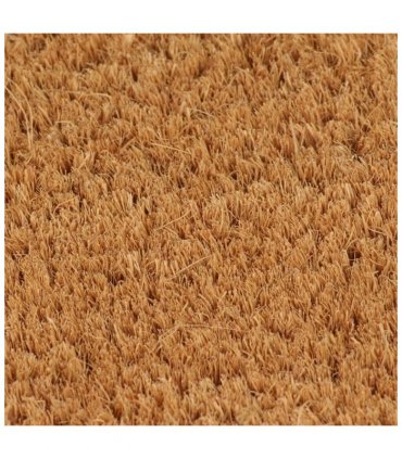vidaXL Door Mat Natural 60x90 cm Tufted Coir — Size: 60 x 90 cm