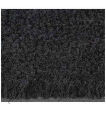 vidaXL Door Mat Black 90x150 cm Tufted Coir — Size: 90 x 150 cm