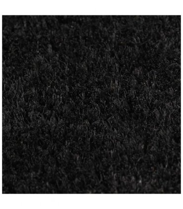 vidaXL Door Mat Black 40x60 cm Tufted Coir — Size: 40 x 60 cm