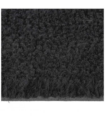 vidaXL Door Mat | Black | Coir | Small | Non-slip | Door Mat | Farmhouse — Size: 40 x 60 cm