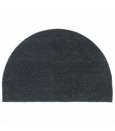 vidaXL Door Mat Dark Grey Half Round 40x60 cm Tufted Coir — Size: 40 x 60 cm