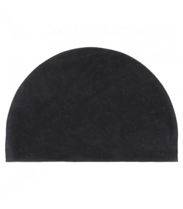 vidaXL Door Mat Dark Grey Half Round 40x60 cm Tufted Coir — Size: 40 x 60 cm