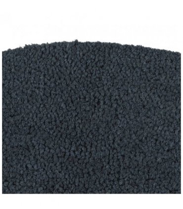 vidaXL Door Mat Dark Grey Half Round 40x60 cm Tufted Coir — Size: 40 x 60 cm