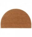 vidaXL Door Mat Natural Half Round 50x80 cm Tufted Coir — Size: 50 x 80 cm