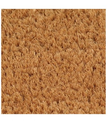 vidaXL Door Mat Natural Half Round 50x80 cm Tufted Coir — Size: 50 x 80 cm