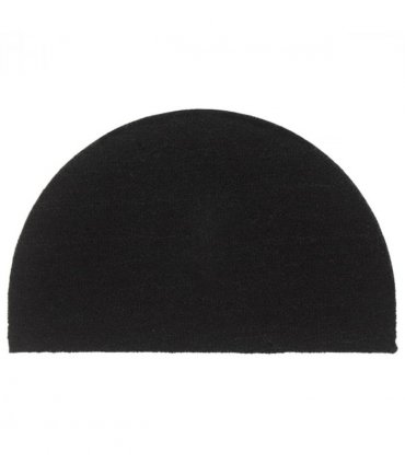 vidaXL Door Mat | Black | Coir | 50x80 cm | Foldable | Door Mat | Crescent — Size: 50 x 80 cm