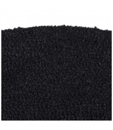 vidaXL Door Mat | Black | Coir | 50x80 cm | Foldable | Door Mat | Crescent — Size: 50 x 80 cm