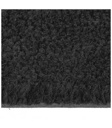 vidaXL Door Mat | Black | Coir | 50x80 cm | Foldable | Door Mat | Crescent — Size: 50 x 80 cm