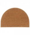vidaXL Door Mat Natural Half Round 60x90 cm Tufted Coir — Size: 60 x 90 cm