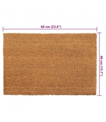 vidaXL Door Mats 5 pcs Natural 40x60 cm Tufted Coir — Size: 40 x 60 cm