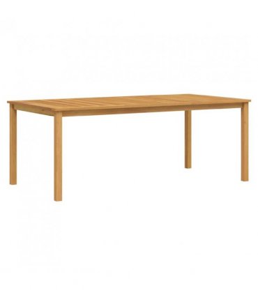 vidaXL Garden Dining Set 7 pcs Brown Solid Acacia Wood — Size: 200 cm table length, Model: Cross-back design