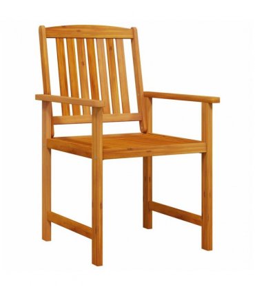 vidaXL Garden Dining Set 5 pcs Brown Solid Acacia Wood — Size: 150 cm table length — V0671999637