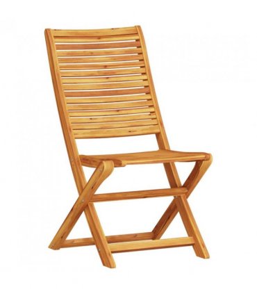vidaXL Folding Bistro Set Folding 3 pcs Brown Solid Acacia Wood — Size: 70 cm table length, Model: 2x chair +square table