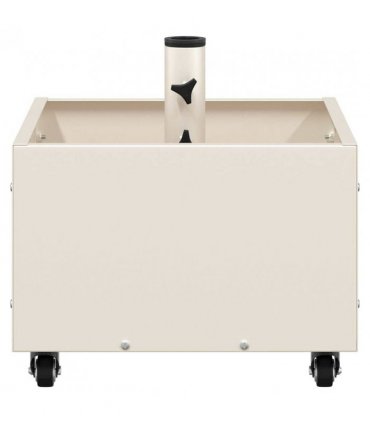 vidaXL Parasol Base Manual White 45 x 45 x 45 cm Steel