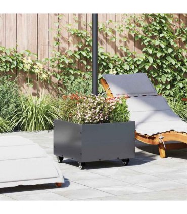 vidaXL Parasol Base Manual Anthracite 45 x 45 x 45 cm Steel