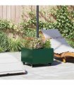 vidaXL Parasol Base Manual Green 45 x 45 x 45 cm Steel