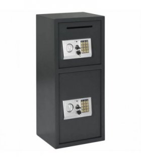vidaXL Digital Safe with Lock Dark grey 35 x 31 x 80 cm Steel